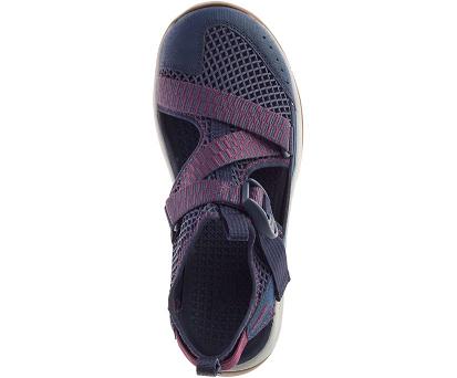 Sandalias Chacos Mujer Odyssey Azul Marino Rojas España JBWM97154